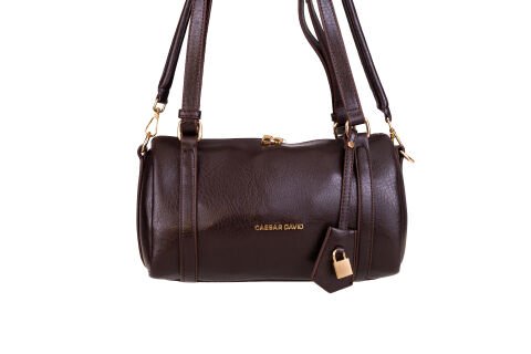 KAHVERENGİ SİLİNDİR KADIN ÇANTA