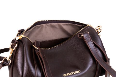 KAHVERENGİ SİLİNDİR KADIN ÇANTA