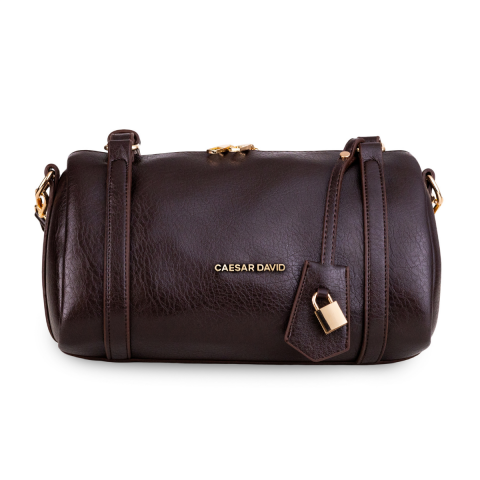 KAHVERENGİ SİLİNDİR KADIN ÇANTA