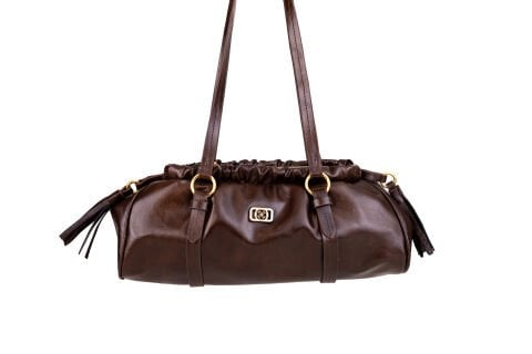 ACI KAHVE VİNTAGE BÜZGÜLÜ KADIN ÇANTA