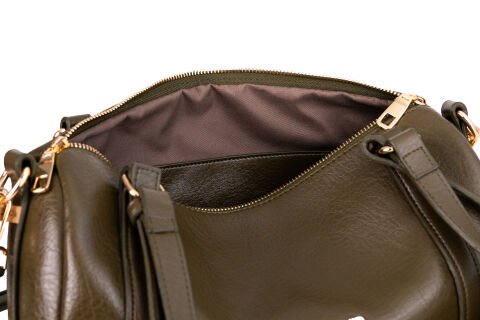 HAKİ SİLİNDİR KADIN ÇANTA