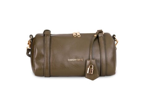 HAKİ SİLİNDİR KADIN ÇANTA