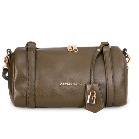 HAKİ SİLİNDİR KADIN ÇANTA