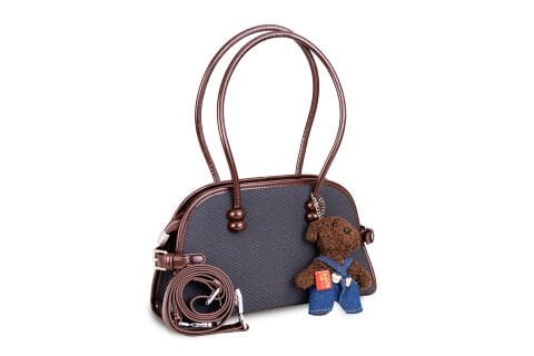 ANTRASİT DOKULU KUMAŞ  KADIN ÇANTA