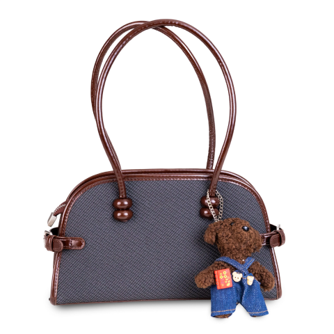 ANTRASİT DOKULU KUMAŞ  KADIN ÇANTA