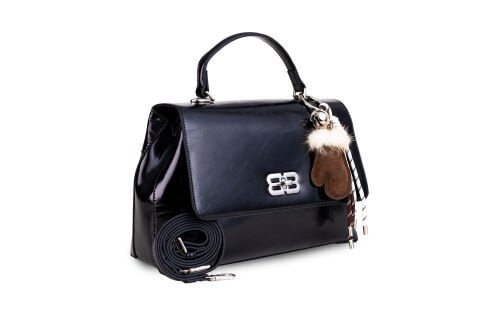 SİYAH RUGAN CHARMLI KADIN ÇANTA