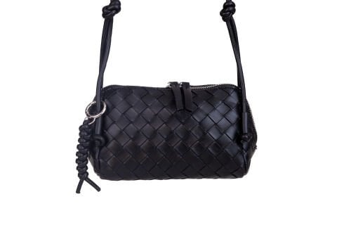 SİYAH ÖRGÜ KADIN ÇANTA