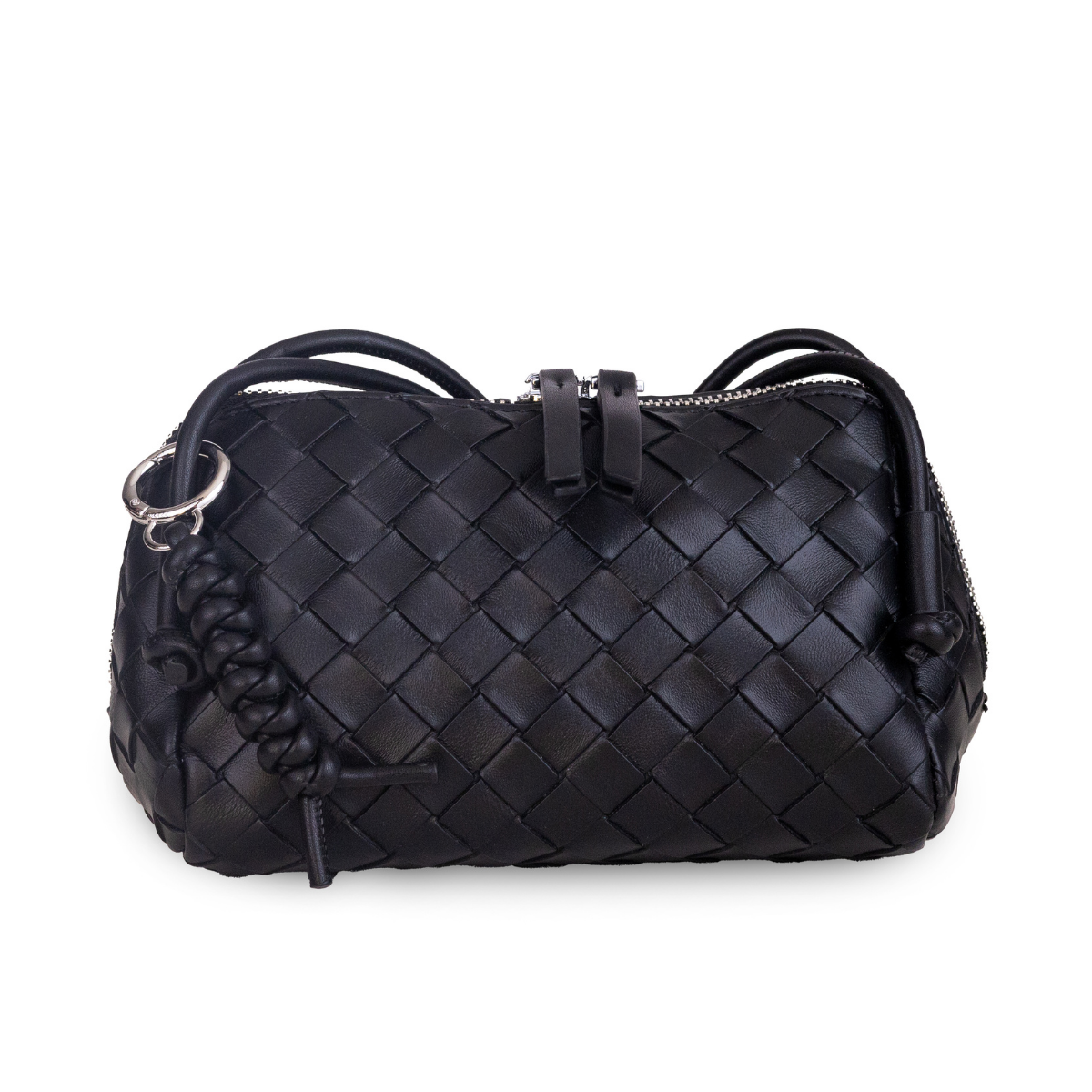 SİYAH ÖRGÜ KADIN ÇANTA