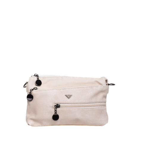 BEJ YUMUŞAK KUMAŞLI CLUTCH KADIN ÇANTA
