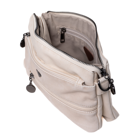 BEJ YUMUŞAK KUMAŞLI CLUTCH KADIN ÇANTA