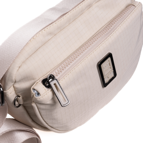 PARAŞÜT KUMAŞ OVAL BEJ KADIN ÇANTA