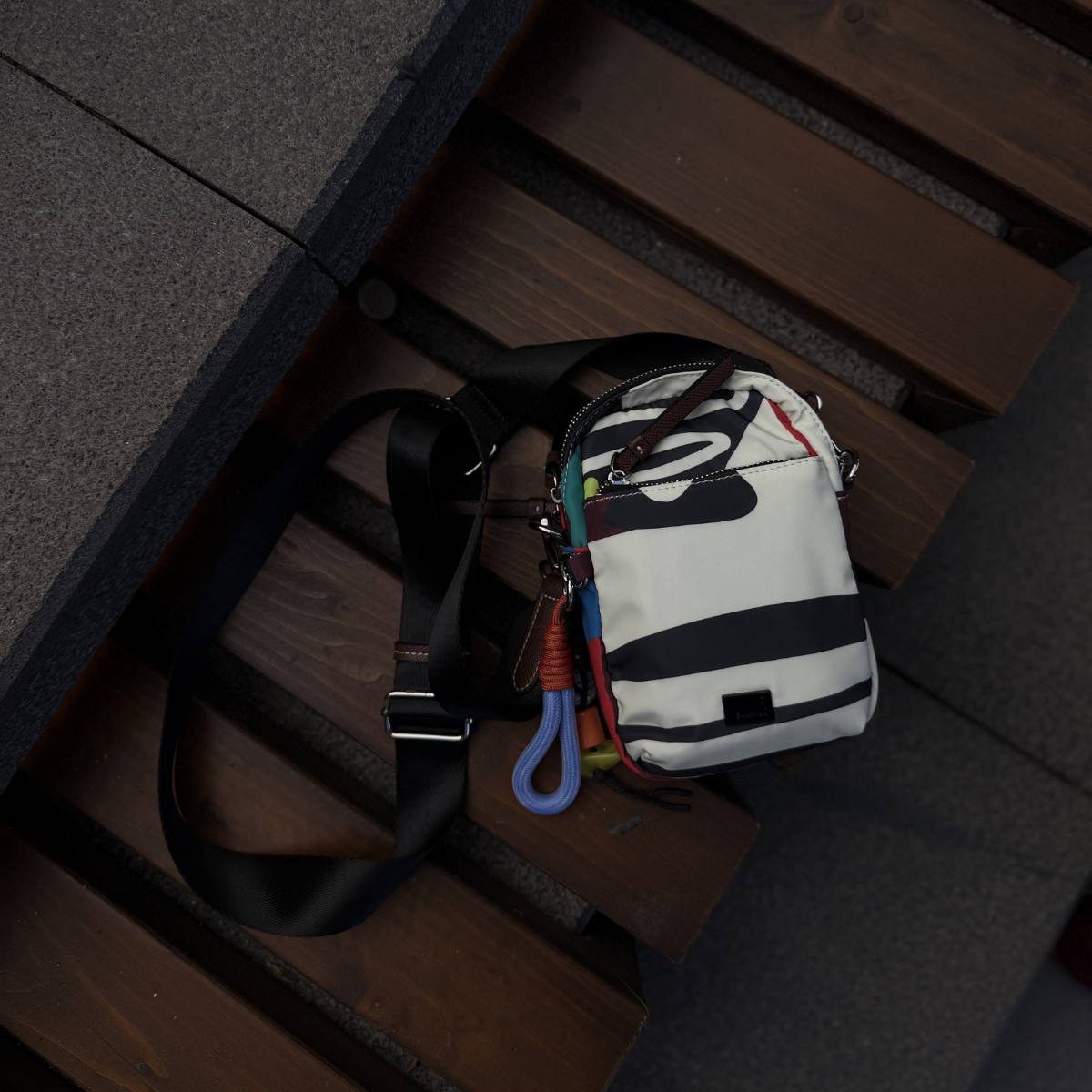 RENKLİ PARAŞÜT KUMAŞ MINI KADIN ÇANTA