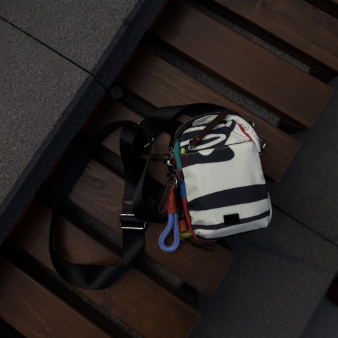 RENKLİ PARAŞÜT KUMAŞ MINI KADIN ÇANTA