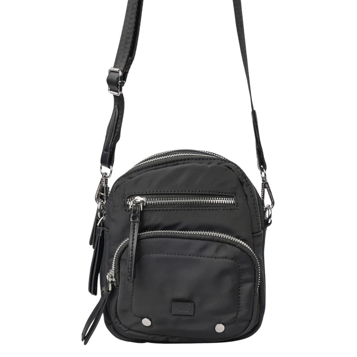 SİYAH PARAŞÜT KUMAŞ ÇAPRAZ KADIN ÇANTA