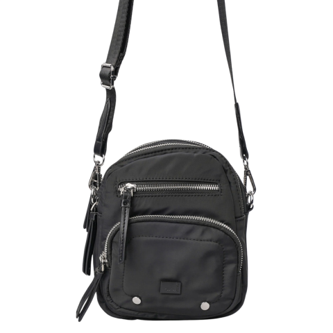 SİYAH PARAŞÜT KUMAŞ ÇAPRAZ KADIN ÇANTA