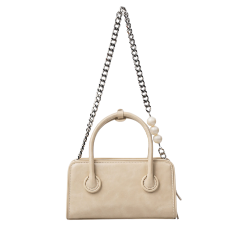 BEJ İNCİ ASKILI KADIN ÇANTA