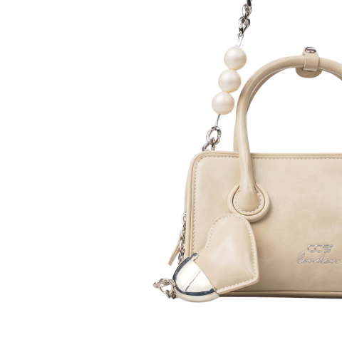 BEJ İNCİ ASKILI KADIN ÇANTA