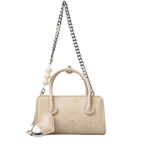 BEJ İNCİ ASKILI KADIN ÇANTA