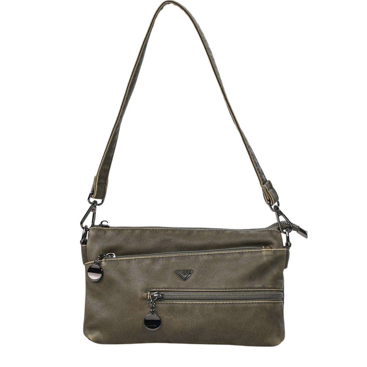 HAKİ YUMUŞAK DERİ CLUTCH KADIN ÇANTA